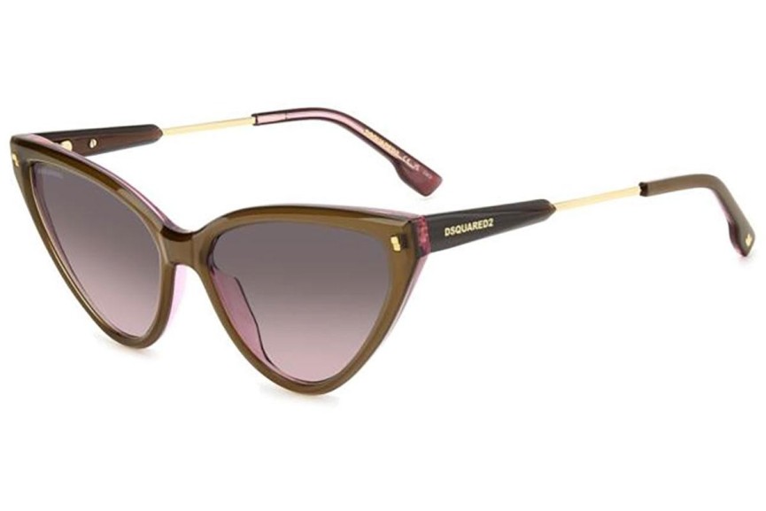 Slnečné okuliare Dsquared2 D20134/S HKL/M2 Cat Eye Hnedé