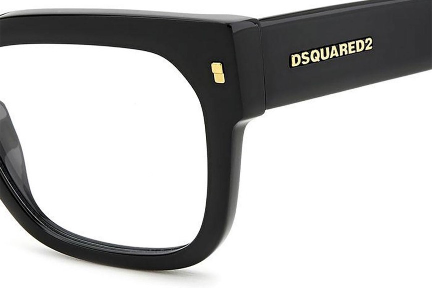 Okuliare Dsquared2 D20129 807 Obdĺžníkové Čierne