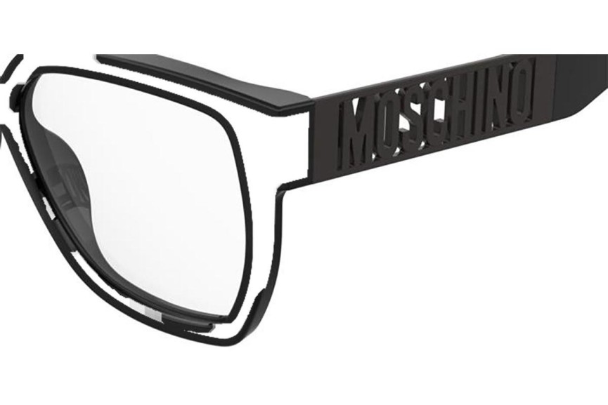 Okuliare Moschino MOS633 807 Obdĺžníkové Čierne