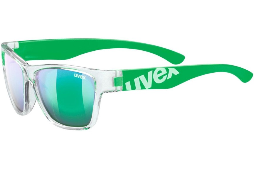 Slnečné okuliare uvex sportstyle 508 Clear / Green S3 Squared Priehľadné