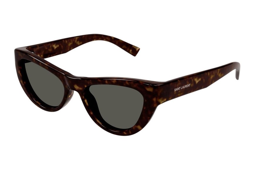 Slnečné okuliare Saint Laurent SL676 003 Cat Eye Havana