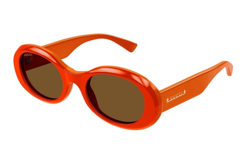 Slnečné okuliare Gucci GG1587S 003 Okrúhle Oranžové