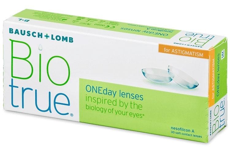 Kontaktné šošovky Denné Biotrue ONE Day for Astigmatism (30 šošoviek)