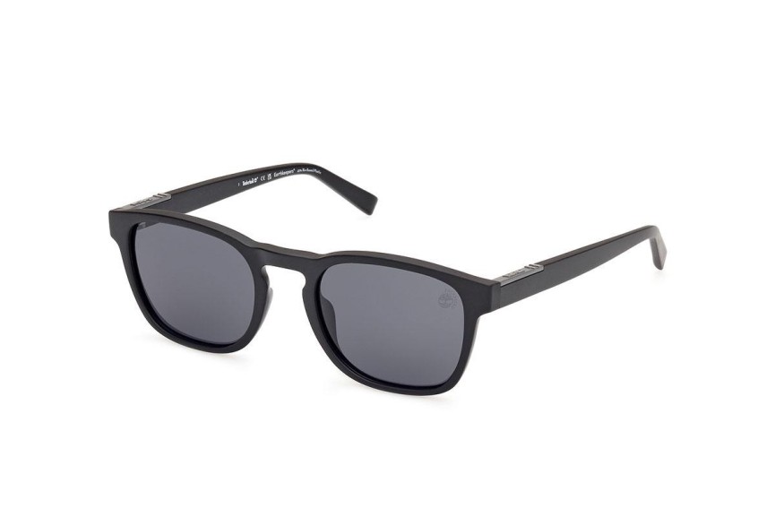 Slnečné okuliare Timberland TB00007 02D Polarized Okrúhle Čierne