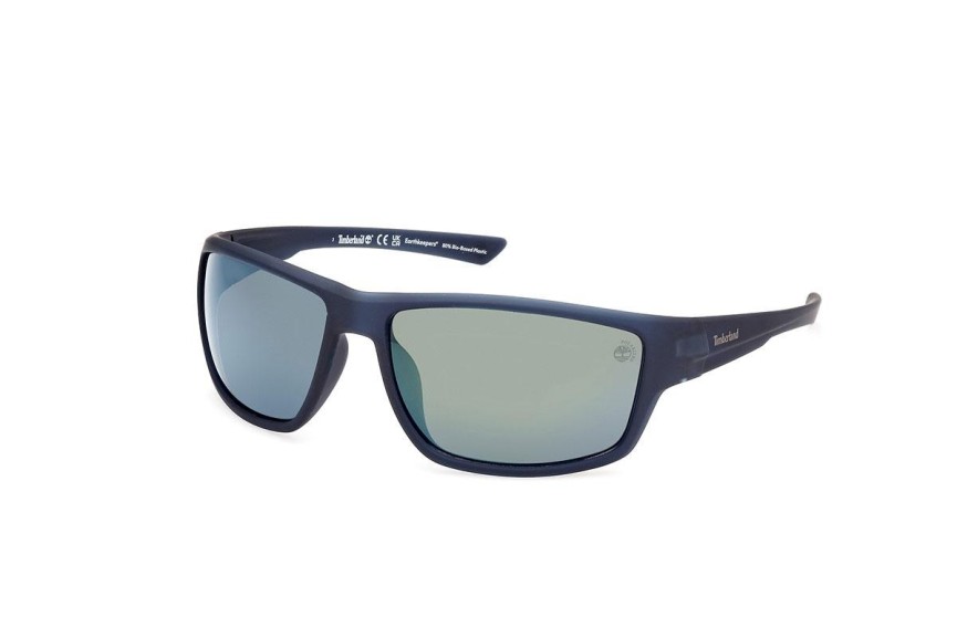 Slnečné okuliare Timberland TB00003 91D Polarized Obdĺžníkové Modré