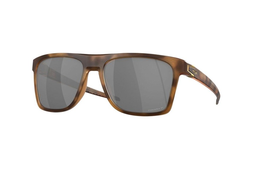 Slnečné okuliare Oakley Leffingwell OO9100 910018 Polarized Squared Havana