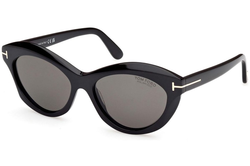 Slnečné okuliare Tom Ford FT1111 01D Polarized Oválne Čierne