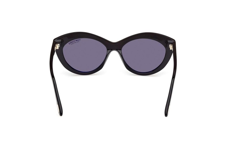 Slnečné okuliare Tom Ford FT1111 01D Polarized Oválne Čierne