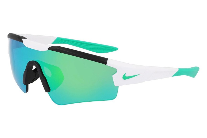 Slnečné okuliare Nike EV24005 100 Jednoliate | Shield Biele