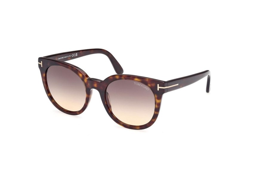 Slnečné okuliare Tom Ford FT1109 52B Okrúhle Havana