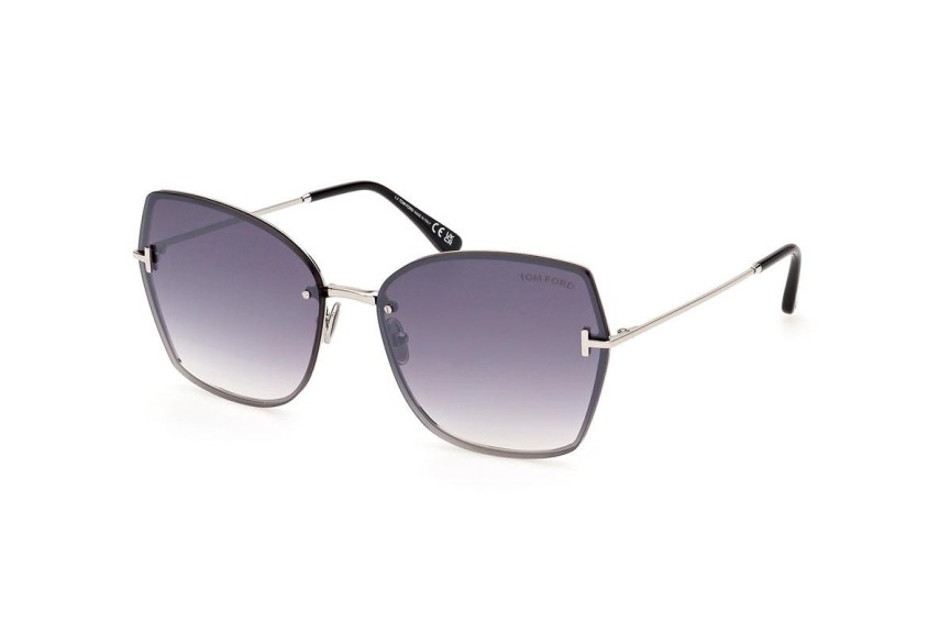 Slnečné okuliare Tom Ford FT1107 16C Squared Strieborné