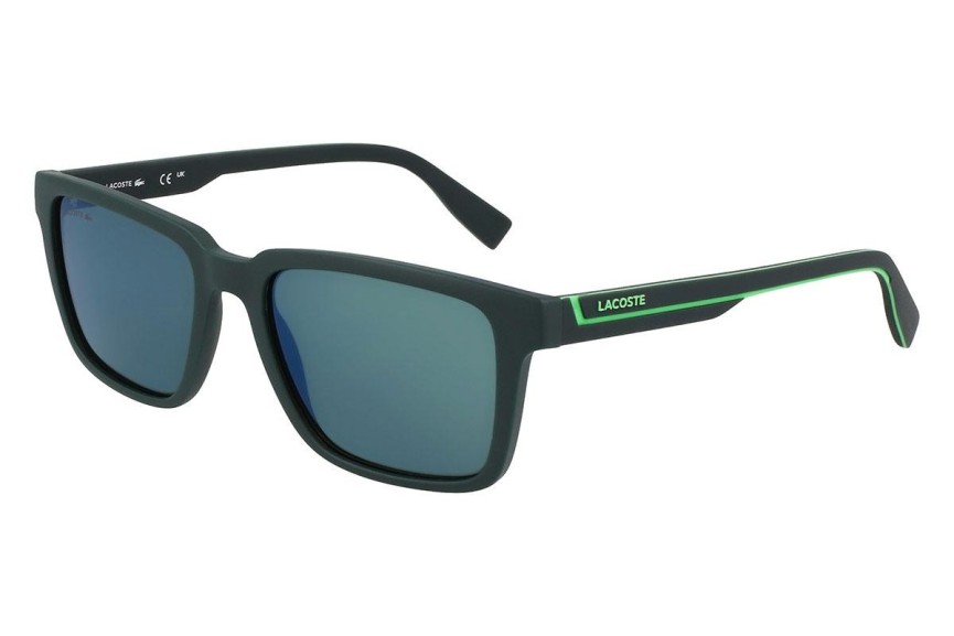 Slnečné okuliare Lacoste L6032S 301 Obdĺžníkové Zelené