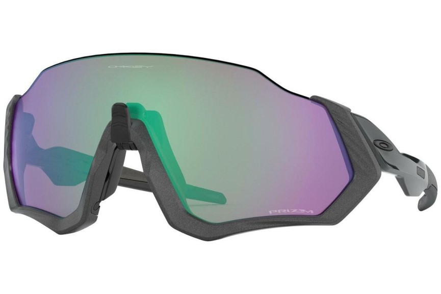 Slnečné okuliare Oakley Flight Jacket OO9401 940115 Jednoliate | Shield Sivé