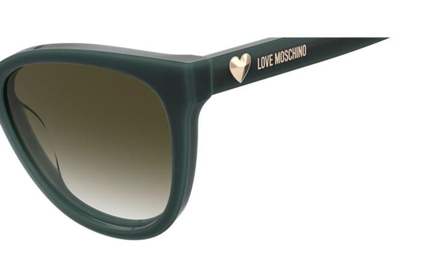 Slnečné okuliare Love Moschino MOL072/S 8HC/9K Obdĺžníkové Zelené