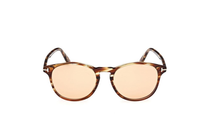 Slnečné okuliare Tom Ford FT1097 55E Okrúhle Havana