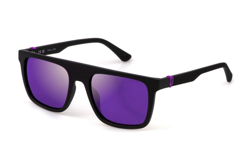 Slnečné okuliare Police Beyond Lite 2 SPLF61 U28W Polarized Obdĺžníkové Čierne