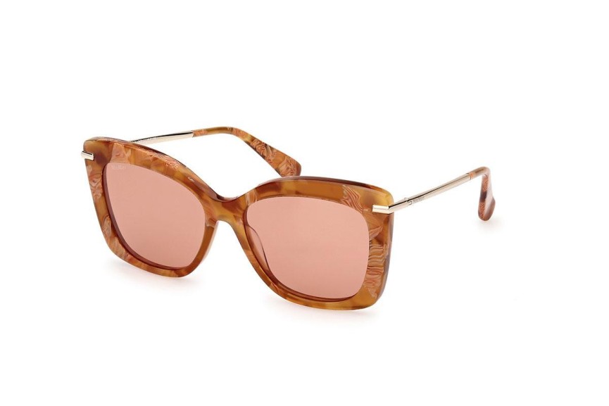 Slnečné okuliare Max Mara MM0101 56E Obdĺžníkové Havana