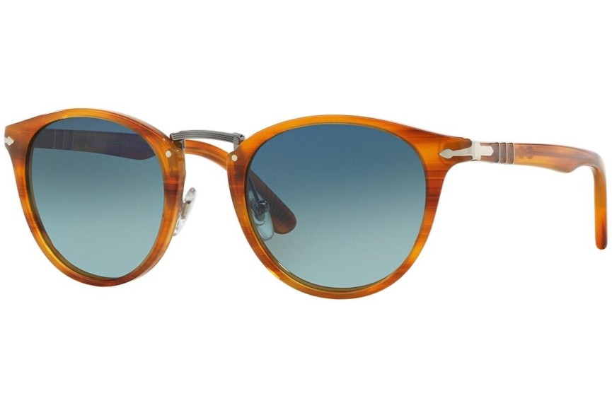 Slnečné okuliare Persol Typewriter Edition PO3108S 960/S3 Polarized Okrúhle Hnedé