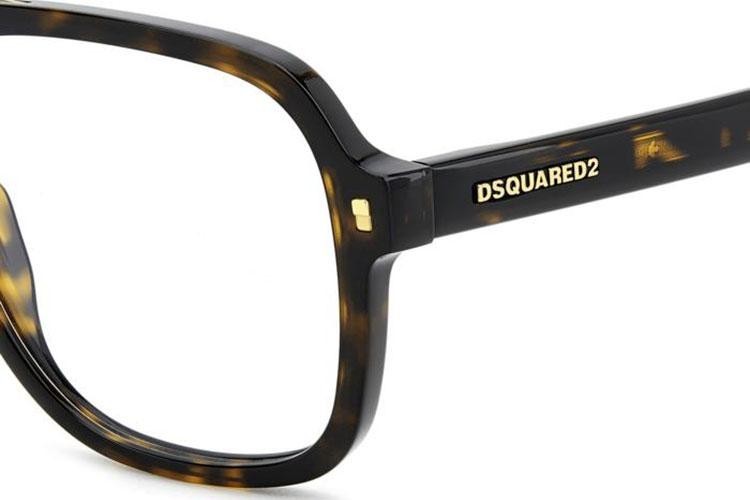 Okuliare Dsquared2 D20145 086 Obdĺžníkové Havana