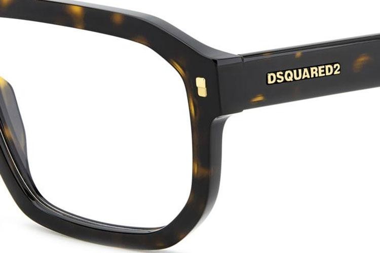 Okuliare Dsquared2 D20146 086 Obdĺžníkové Havana