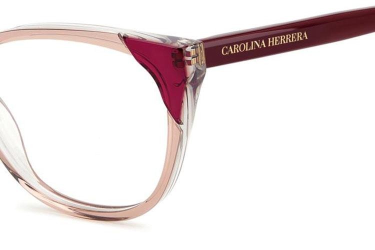 Okuliare Carolina Herrera HER0283 35J Obdĺžníkové Ružové