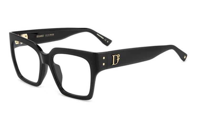 Okuliare Dsquared2 D20151/G 807 Obdĺžníkové Čierne