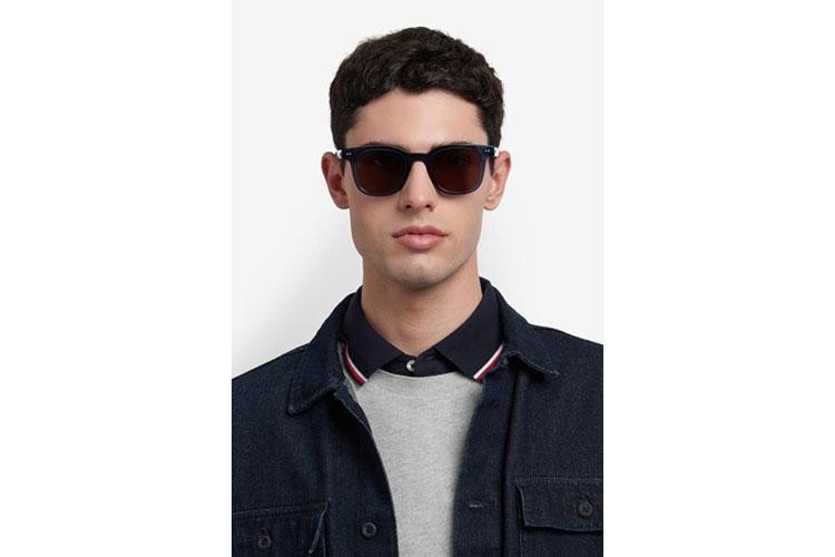 Slnečné okuliare Tommy Hilfiger TH2126/S PJP/70 Obdĺžníkové Modré