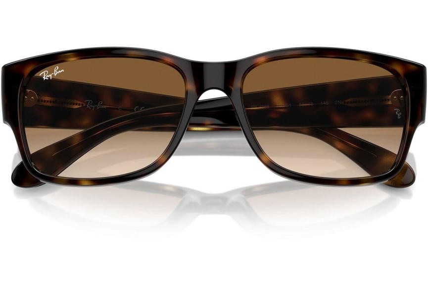 Slnečné okuliare Ray-Ban RB4388 710/51 Obdĺžníkové Havana