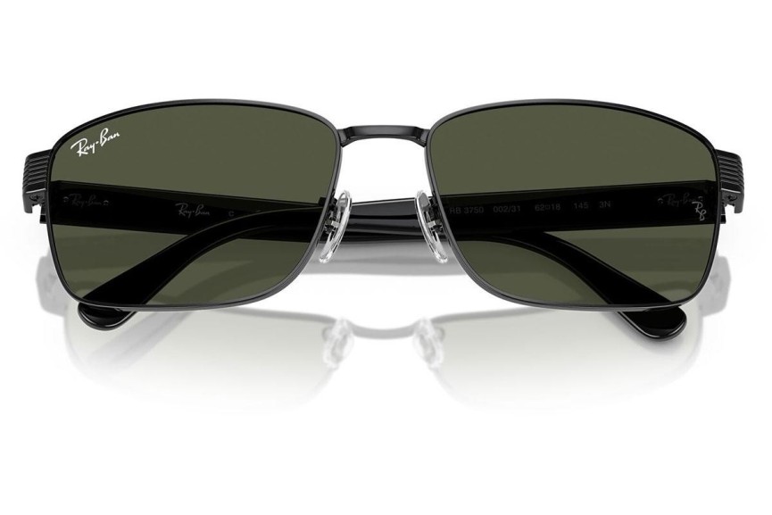 Slnečné okuliare Ray-Ban RB3750 002/31 Squared Čierne