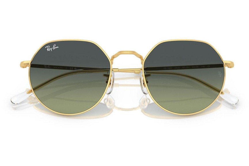 Slnečné okuliare Ray-Ban Jack RB3565 001/BH Okrúhle Zlaté