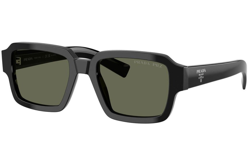 Slnečné okuliare Prada PR02ZS 1AB03R Polarized Obdĺžníkové Čierne