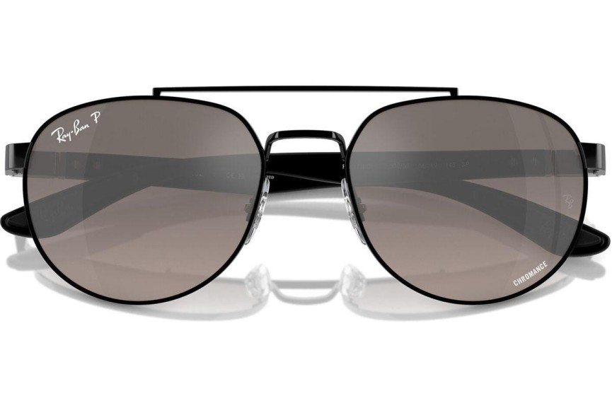 Slnečné okuliare Ray-Ban RB3736CH 002/5J Polarized Obdĺžníkové Čierne