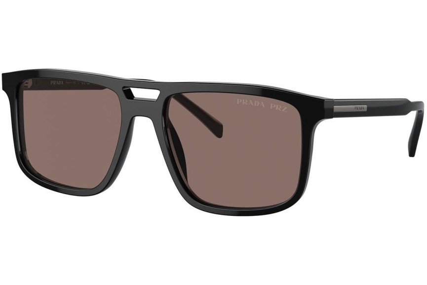 Slnečné okuliare Prada PRA22SF 16K30H Polarized Obdĺžníkové Čierne