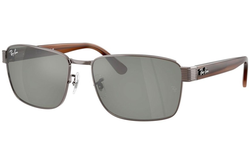 Slnečné okuliare Ray-Ban RB3750 925940 Squared Hnedé