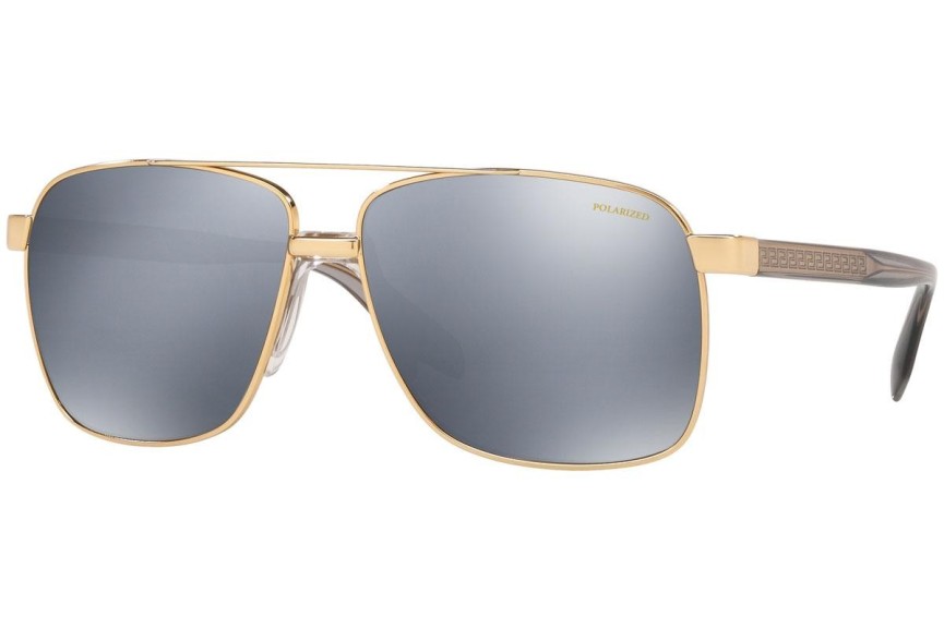 Slnečné okuliare Versace VE2174 1002Z3 Polarized Squared Zlaté