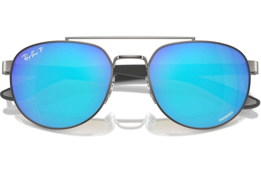 Slnečné okuliare Ray-Ban RB3736CH 004/A1 Polarized Obdĺžníkové Sivé