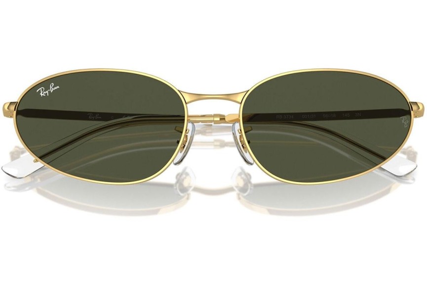 Slnečné okuliare Ray-Ban RB3734 001/31 Oválne Zlaté