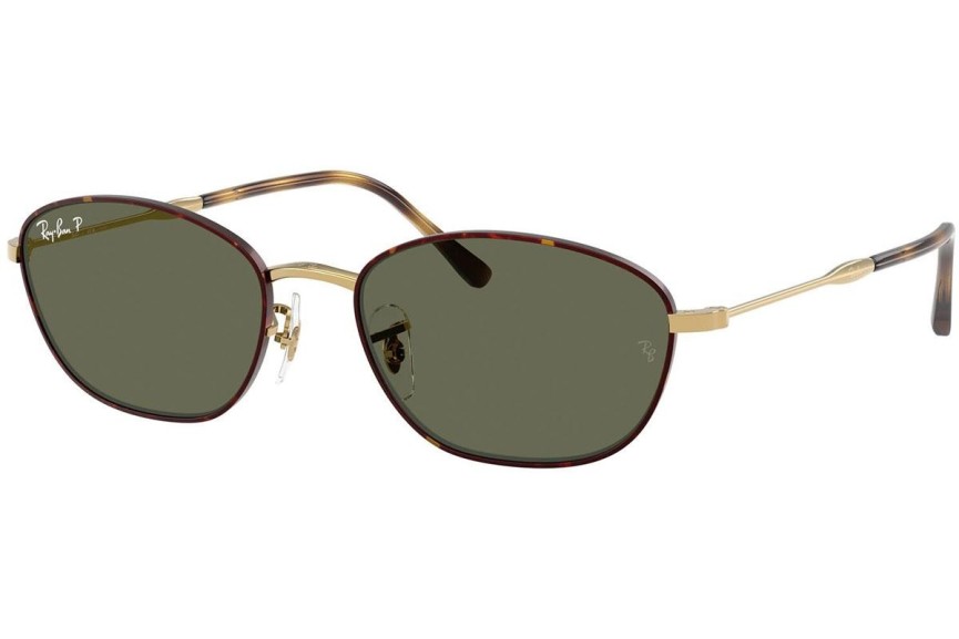 Slnečné okuliare Ray-Ban RB3749 927358 Polarized Obdĺžníkové Zlaté