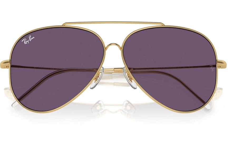 Slnečné okuliare Ray-Ban Aviator Reverse RBR0101S 001/1A Pilot Zlaté