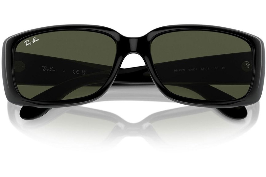 Slnečné okuliare Ray-Ban RB4389 601/31 Obdĺžníkové Čierne