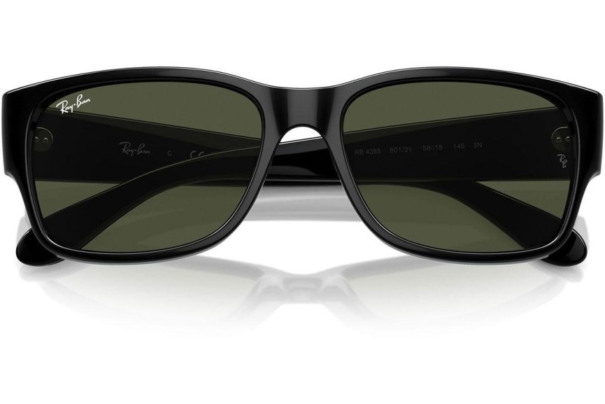 Slnečné okuliare Ray-Ban RB4388 601/31 Obdĺžníkové Čierne