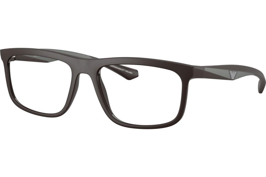 Okuliare Emporio Armani EA3246 6186 Squared Hnedé