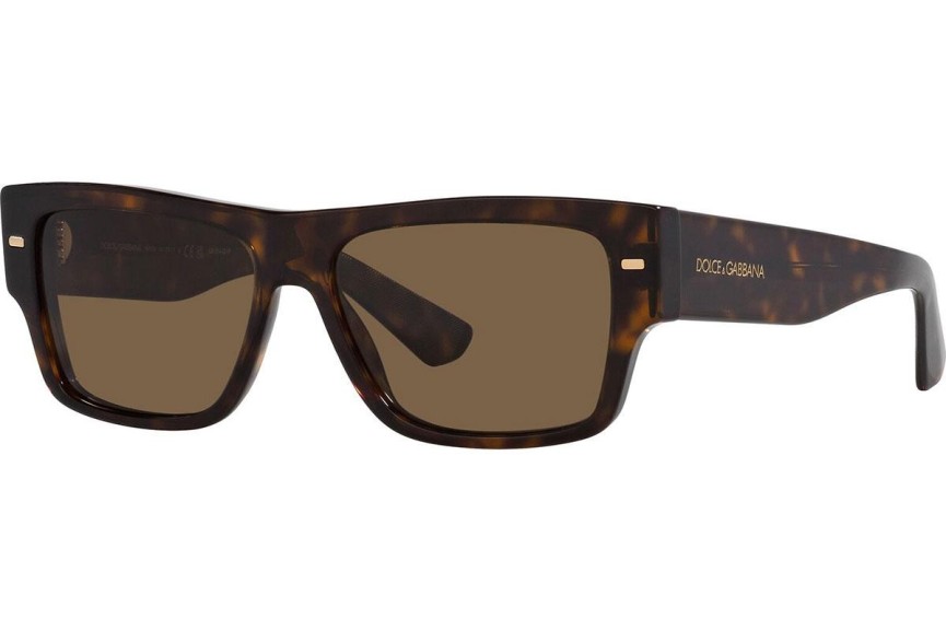 Slnečné okuliare Dolce & Gabbana DG4451 502/73 Obdĺžníkové Havana