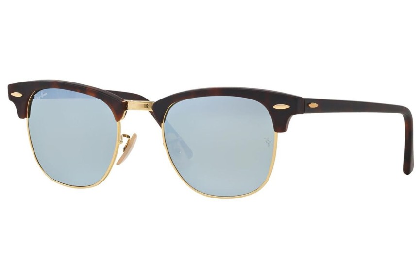 Slnečné okuliare Ray-Ban Clubmaster Flash Lenses RB3016 114530 Browline Havana