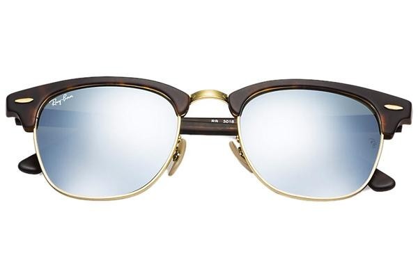 Slnečné okuliare Ray-Ban Clubmaster Flash Lenses RB3016 114530 Browline Havana