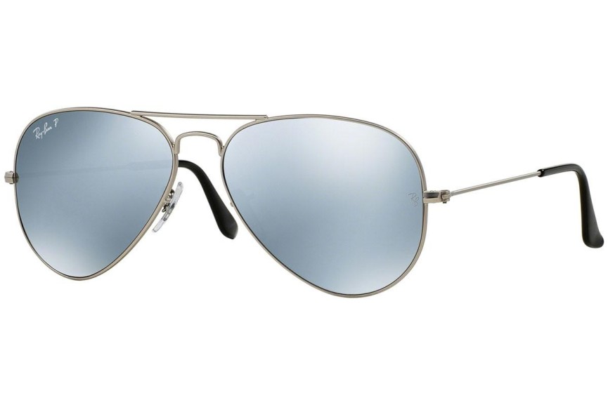 Slnečné okuliare Ray-Ban Aviator RB3025 019/W3 Polarized Pilot Strieborné