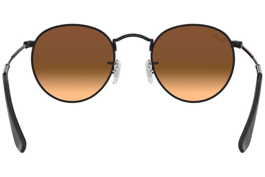 Slnečné okuliare Ray-Ban Round Metal Flash Lenses Gradient RB3447 002/4O Okrúhle Čierne