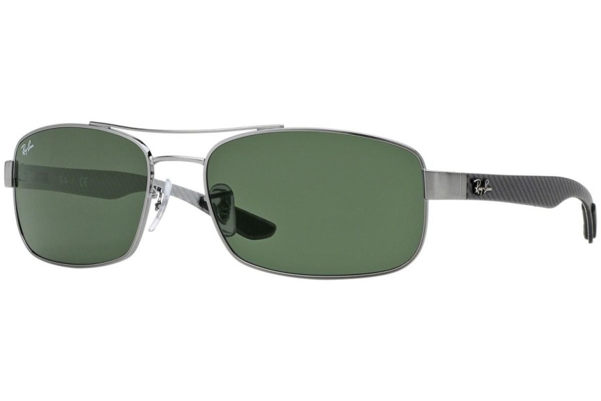 Slnečné okuliare Ray-Ban RB8316 004 Obdĺžníkové Strieborné