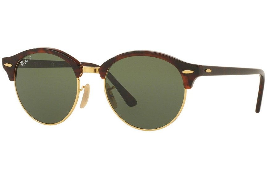 Slnečné okuliare Ray-Ban Clubround Flash Lenses RB4246 990/58 Polarized Okrúhle Červené