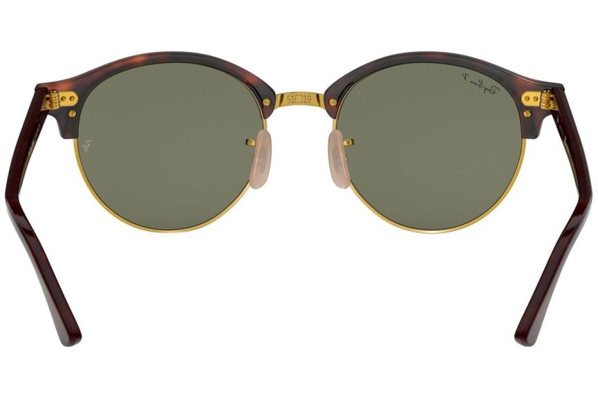 Slnečné okuliare Ray-Ban Clubround Flash Lenses RB4246 990/58 Polarized Okrúhle Červené